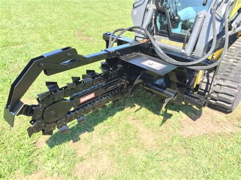 skid steer trencher 5ft|premier attachments skid steer.